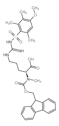  N-[(9H-芴-9-基甲氧基)羰基]-N-甲基-N'-[(4-甲氧基-2,3,6-三甲苯基)磺酰基]-L-精氨酸     214750-72-8