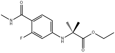 N-[3-氟-4-[(甲基氨基)羰基]苯基]-2-甲基丙氨酸乙酯1258638-92-4