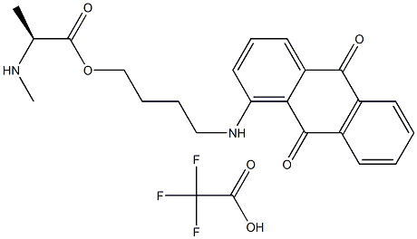  4-((9,10-二氧代-9,10-二氢化蒽-1-基)氨基)丁基甲基-L-丙氨酸三氟乙酸盐252682-97-6   