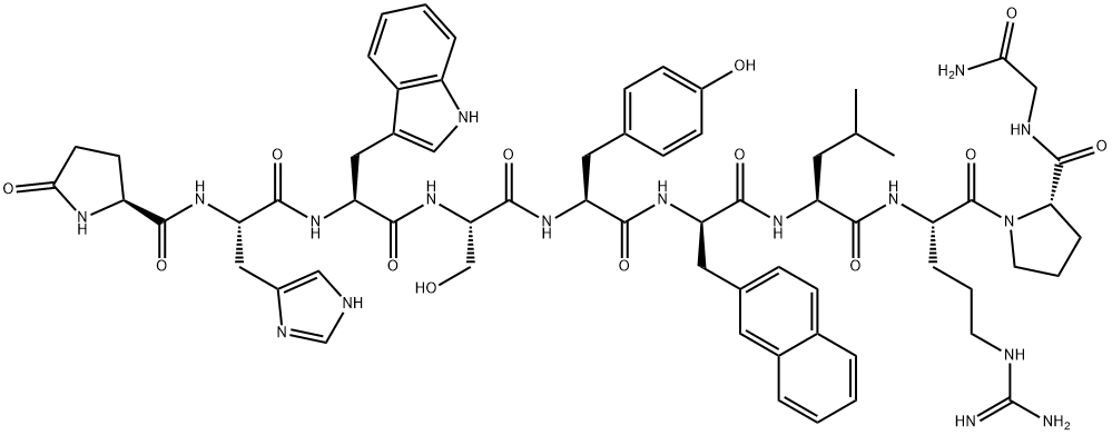  6-[3-(2-萘)-D-丙氨酸]促黄体激素刺激因子(那法瑞林) 76932-56-4