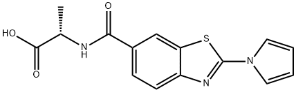  N-{[2-(1H-吡咯-1-基)-1,3-苯并噻唑-6-基]羰基}-L-丙氨酸1291831-57-6  