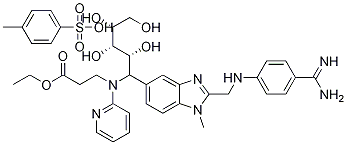    N-[[2-[[[4-(氨基亚氨基甲基)苯基]氨基]甲基]-1-甲基-1H-苯并咪唑-5-基]羰基]-N-2-吡啶基-β-丙氨酸乙酯 4-甲基苯磺酸盐  872728-85-3