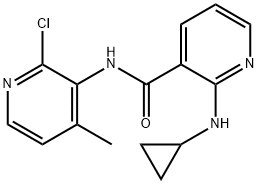    N-(2-氯-4-甲基-3-吡啶)-2-环丙氨基-3-吡啶甲酰胺133627-47-1  