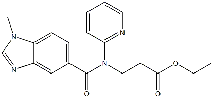  N-[(1-甲基-1H-苯并咪唑-5-基)羰基]-N-2-吡啶基-β-丙氨酸乙酯1702936-92-2