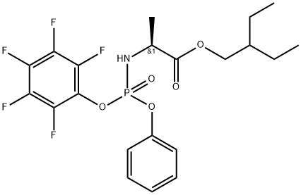  2-乙基丁基 ((S)-(五氟苯氧基)(苯氧基)磷酰基)-L-丙氨酸酯(五氟侧链)  1911578-98-7