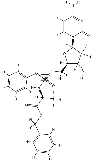  N-(2'-脱氧-2',2'-二氟-P-苯基-5'-胞苷酰)-L-丙氨酸苄酯840506-29-8  